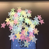 Baby Room 100pcs 3cm Luminous Stars Stickers