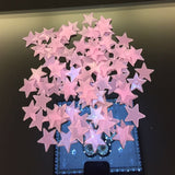 Baby Room 100pcs 3cm Luminous Stars Stickers