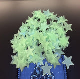 Baby Room 100pcs 3cm Luminous Stars Stickers