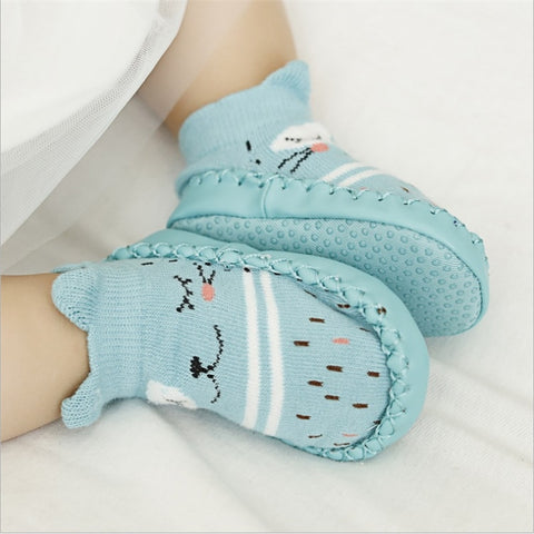 Winter Baby Socks With Rubber Soles