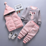 Sweater Vest Jacket Pants Outfits Sport Clothes Sets