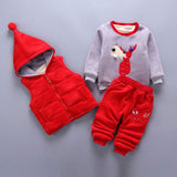 Sweater Vest Jacket Pants Outfits Sport Clothes Sets