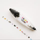 Children Cartoon Floral Sticker Tape Pen