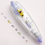 Children Cartoon Floral Sticker Tape Pen