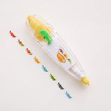 Children Cartoon Floral Sticker Tape Pen